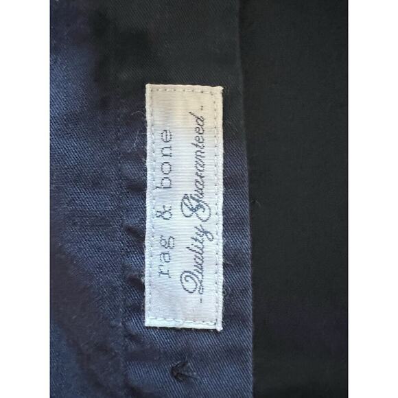 RAG & BONE MEN SHIRT NAVY BLUE SZ X SMALL SLIM FIT BUTTON DOWN FORMAL COTTON - Picture 5 of 6